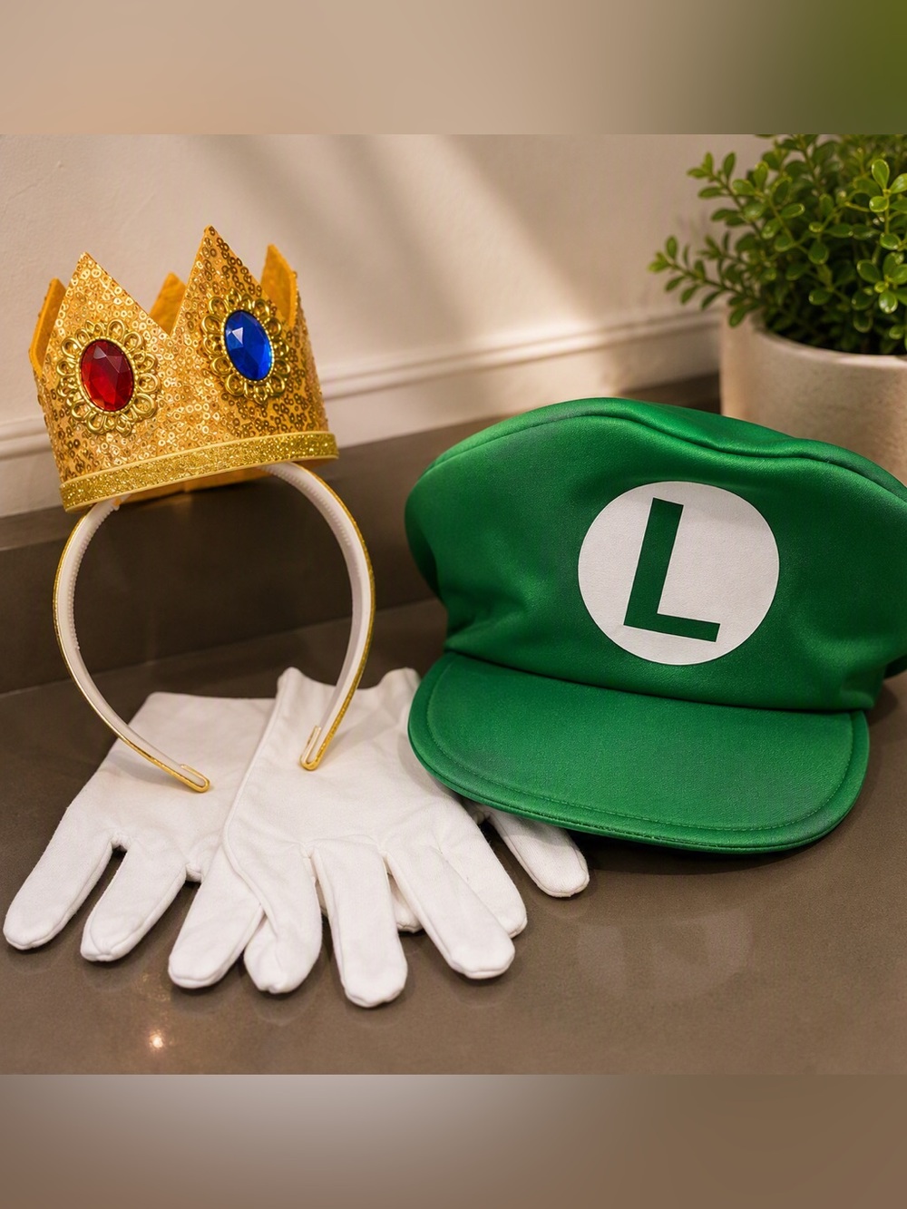 Nintendo- Princess Peach and Luigi Costume
